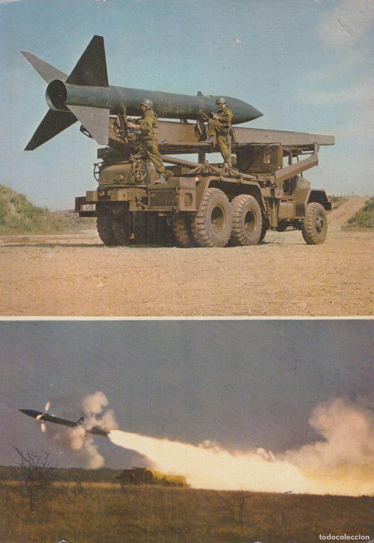 Postkarten: France Lancement Militaire Fus&eacute;e Honest John sur Lanceur *YAG329