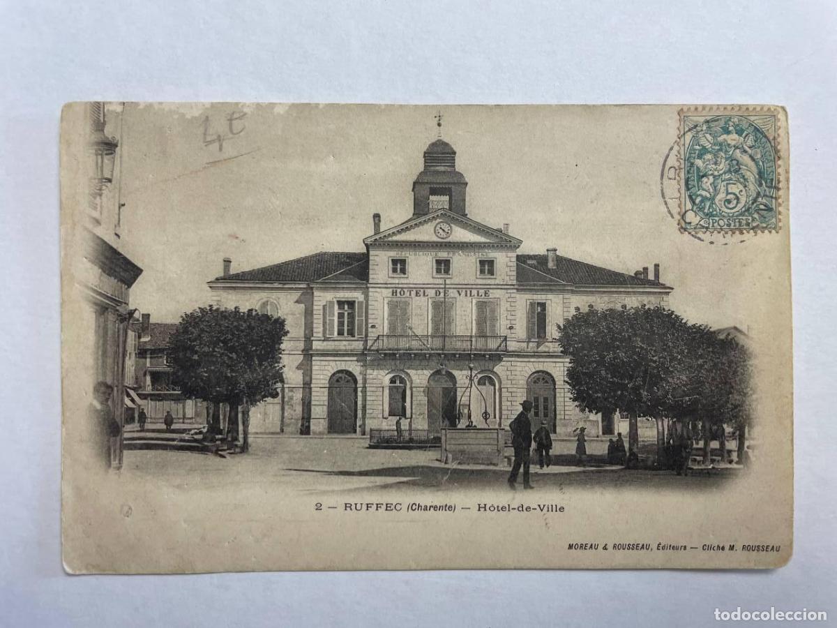 Postcards: France Ruffec H&ocirc;tel de Ville Architecture Post&eacute;e D&eacute;but Xxe Si&egrave;cle *YAG577