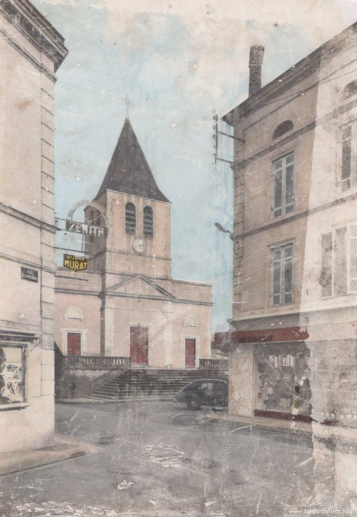 Postkarten: France Montendre les Pins L Eglise Architecture Real Photo *YAG338