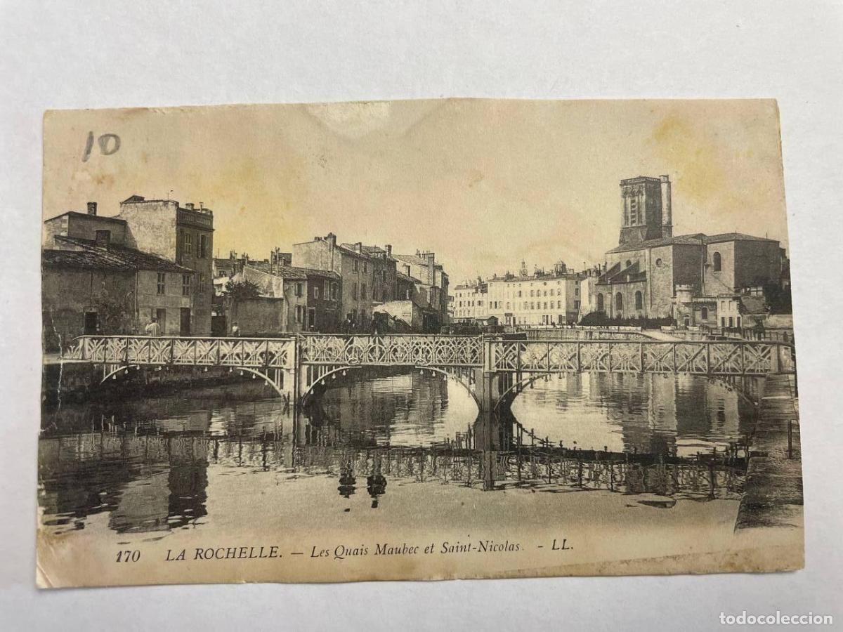 Cartes Postales: France La Rochelle Quais Maubec Ponts &Eacute;glise *YAG564