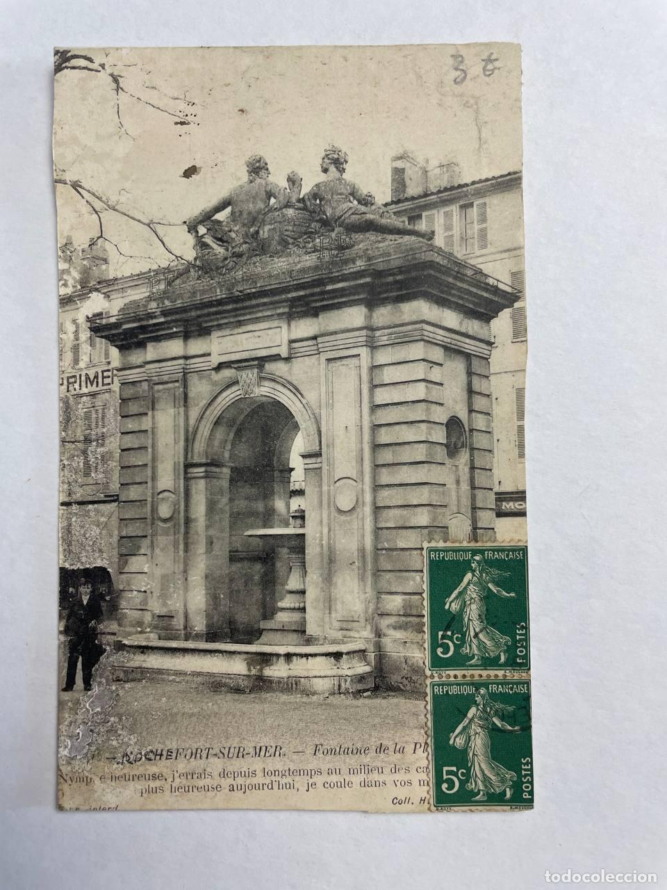 Cartes Postales: France Rochefort sur Mer Nouvelle Aquitaine Fontaine Pyramide Marqu&eacute;e *YAG585