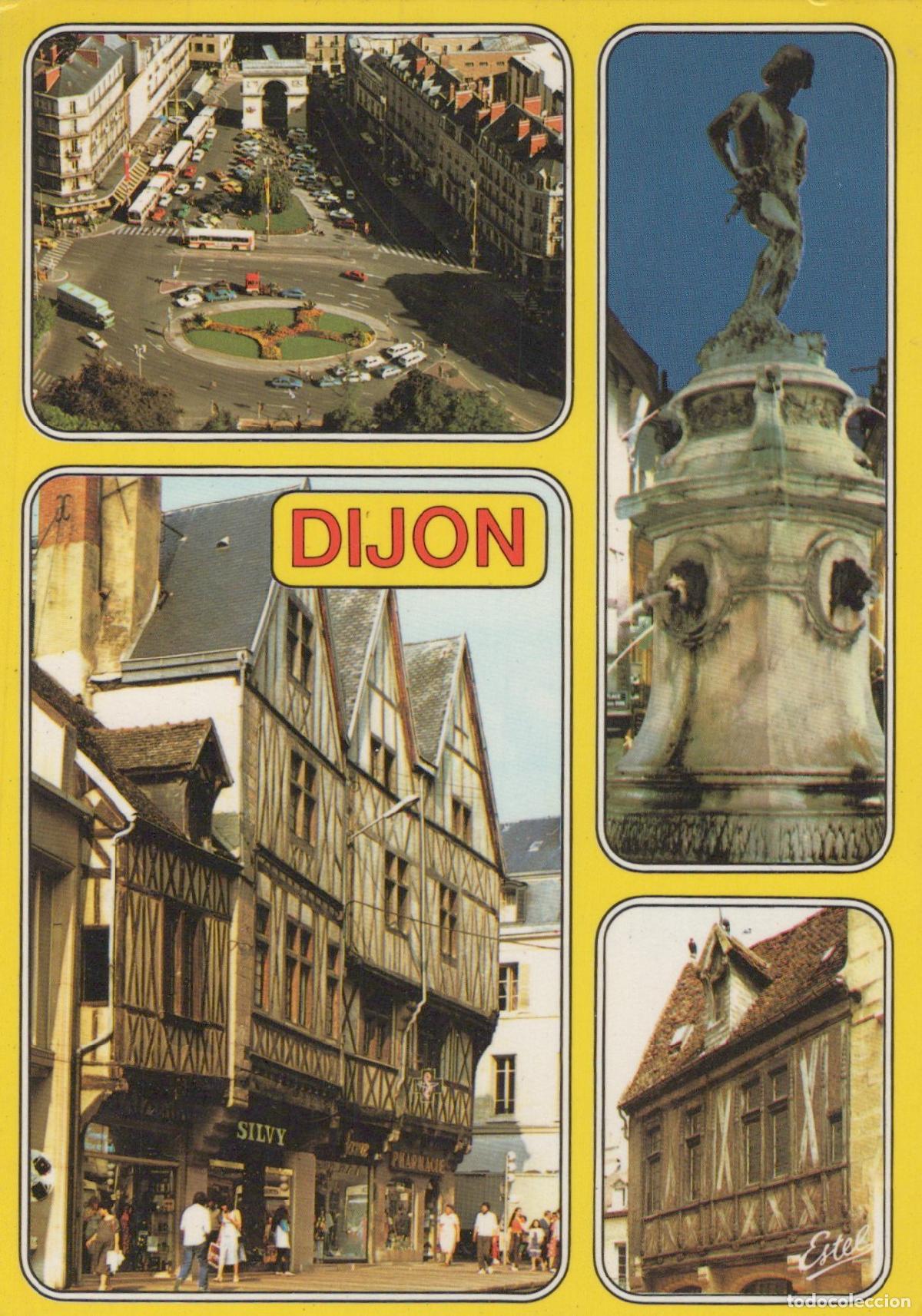 Cartes Postales: France Dijon Bourgogne Place Darcy Fontaine Bareuzai Maisons &Agrave; *YAG379