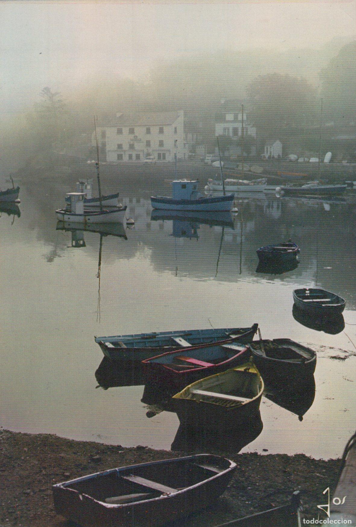 Postkarten: France Auray Port de Saint Goustan Barques Brume *YAG385