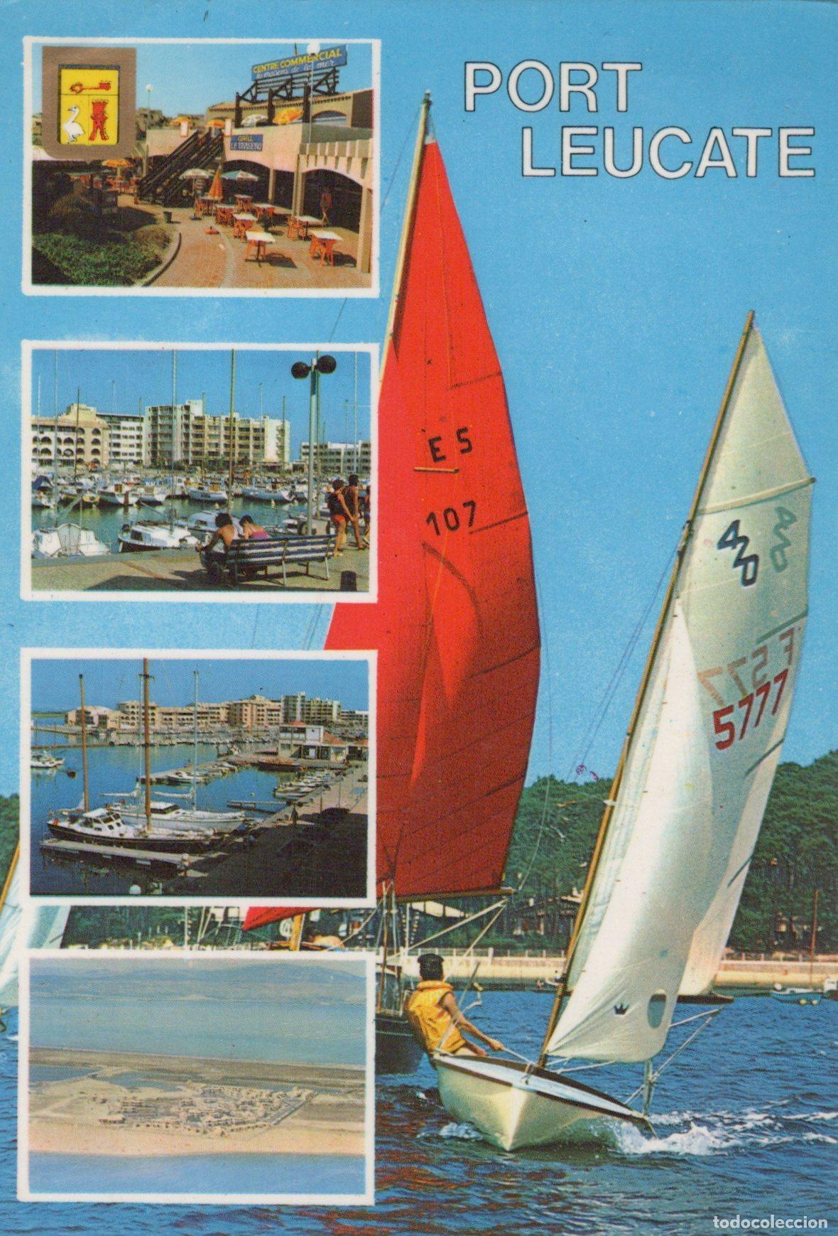 Postkarten: France Leucate Port Voiliers Centre Commercial Paysages C&ocirc;tiers *YAG386
