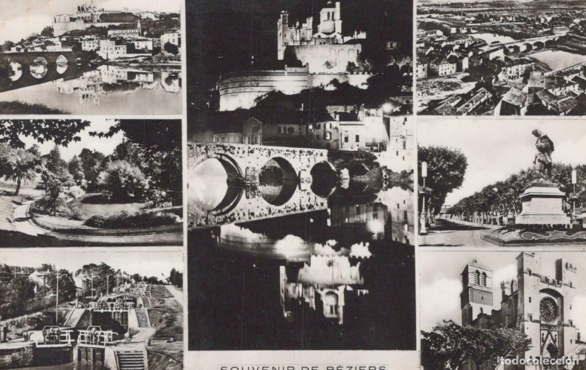 Postkarten: B&eacute;ziers France Multi-View Pont Vieux Cath&eacute;drale St Nazaire &Eacute;cluses *YAG667