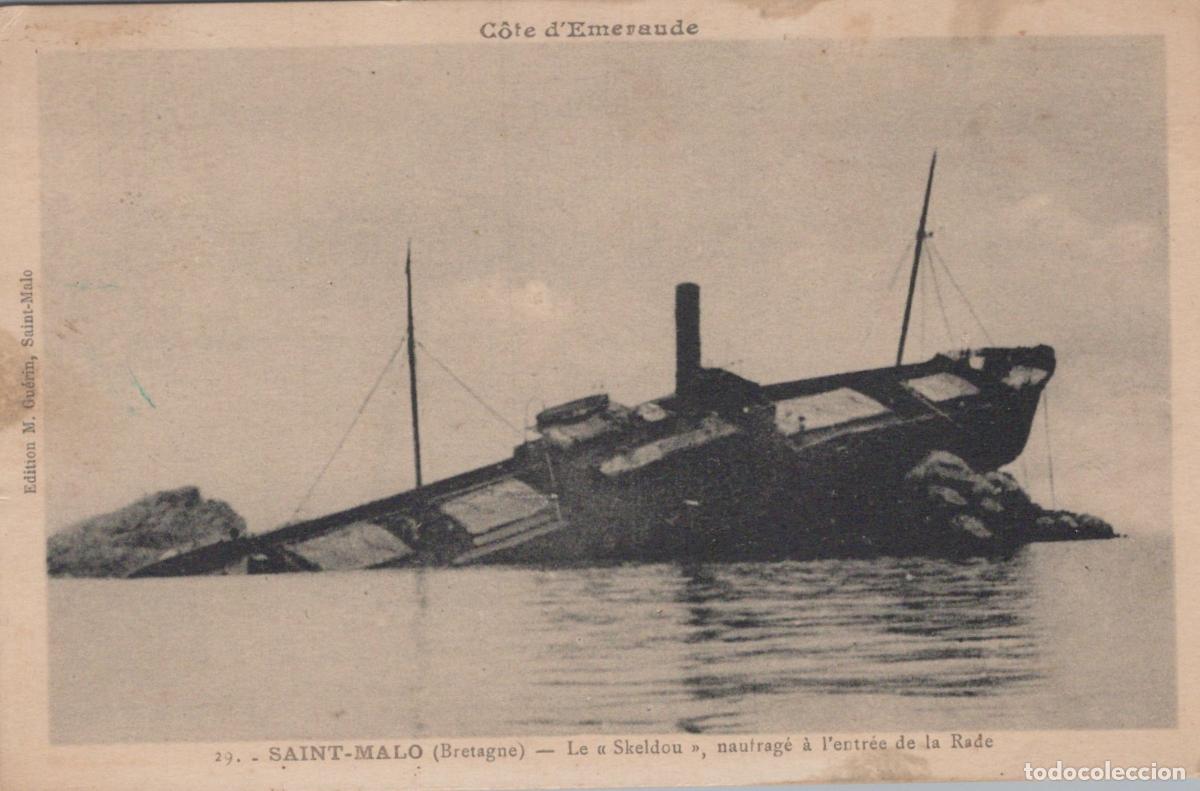 Postkarten: Saint-Malo, Brittany - Shipwreck of the Skeldon at the Entrance to the *YAG640