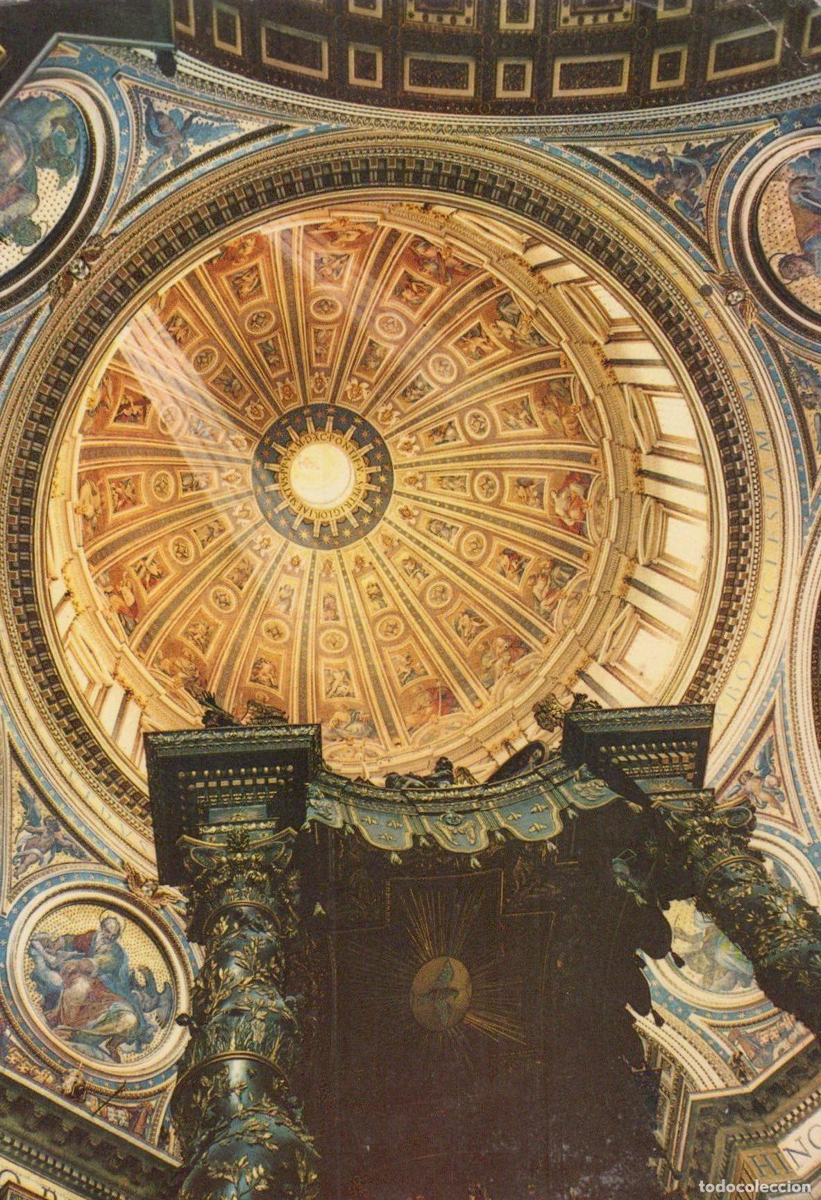 Postkarten: Italia Roma Basilica DI San Pietro Interno Cupola Architettura *YAG401