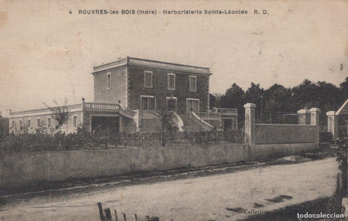 Postkarten: France Rouvres les Bois Indre Herboristerie Sainte L&eacute;onide Architecture *YAG650
