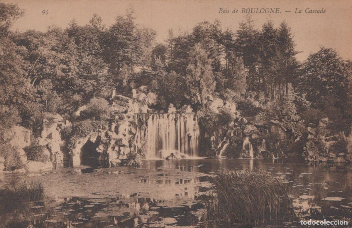 Cartoline: Bois de Boulogne La Cascade Waterfall Park View Paris France *YAG693