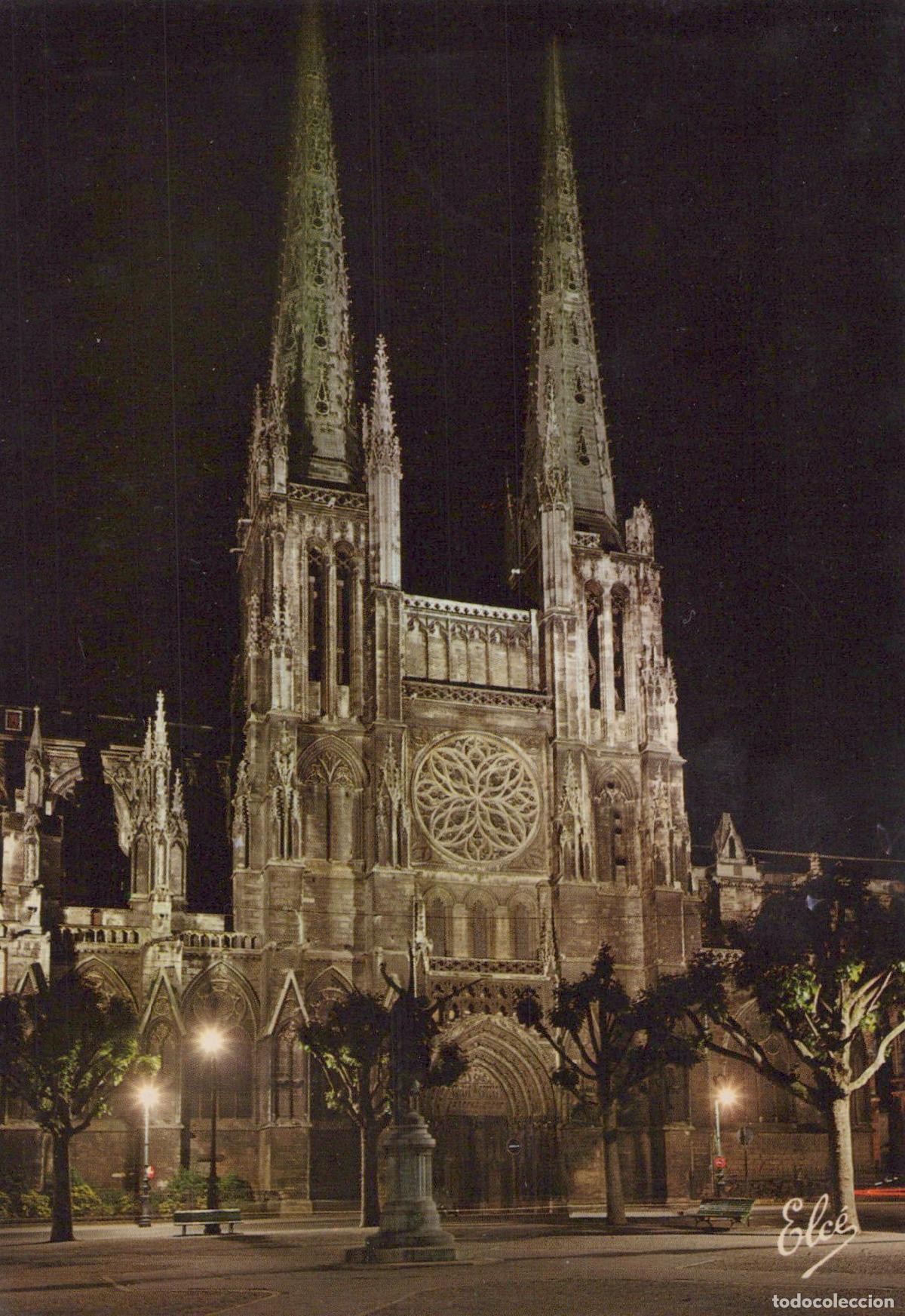 Postais: France Reims Cathedral by Night *YAG431