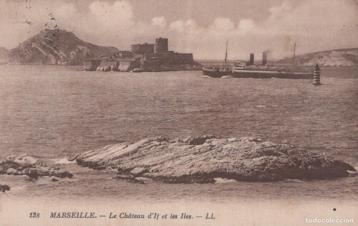 Postkarten: France Marseille Ch&acirc;teau D If &Icirc;les Navire &Agrave; Vapeur *YAG751