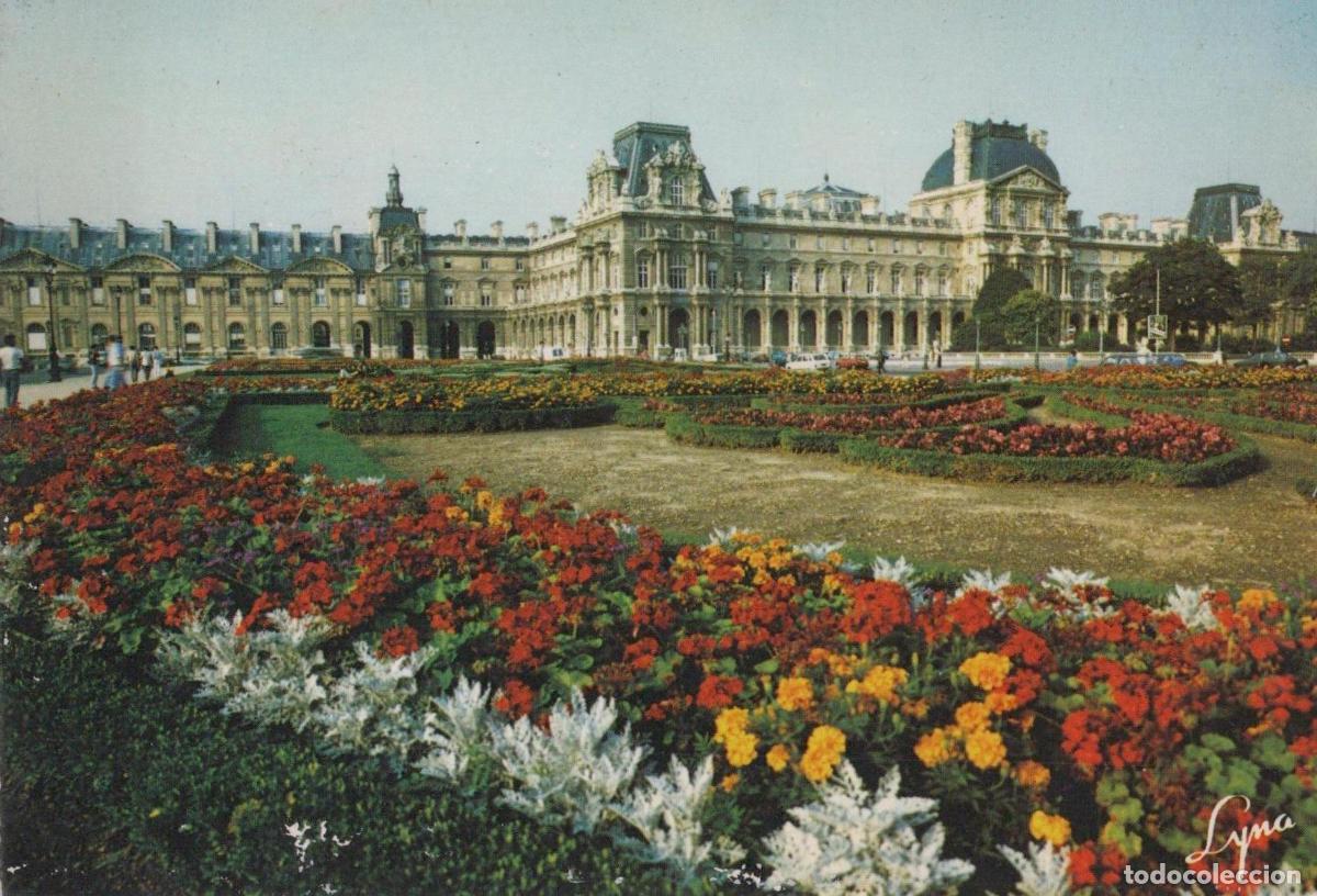 Postkarten: France Paris &Icirc;le de Mus&eacute;e du Louvre Jardins Architecture Unposted *YAG495