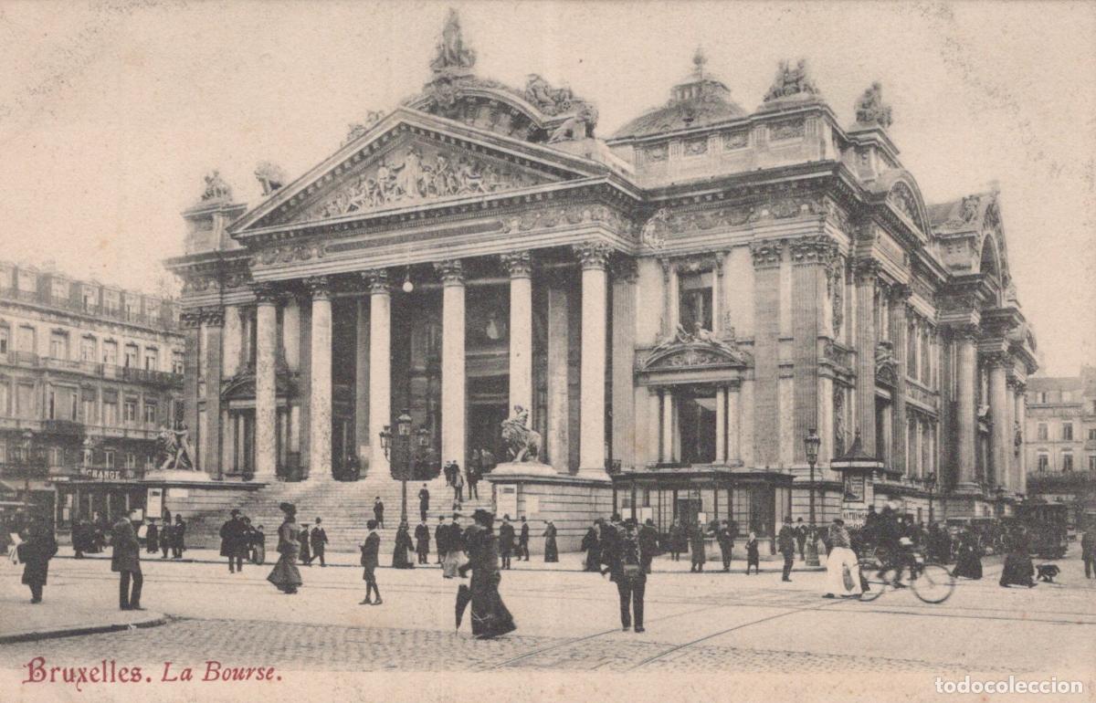 Postkarten: Brussels Belgium La Bourse Stock Exchange Building Architecture Street *YAG773