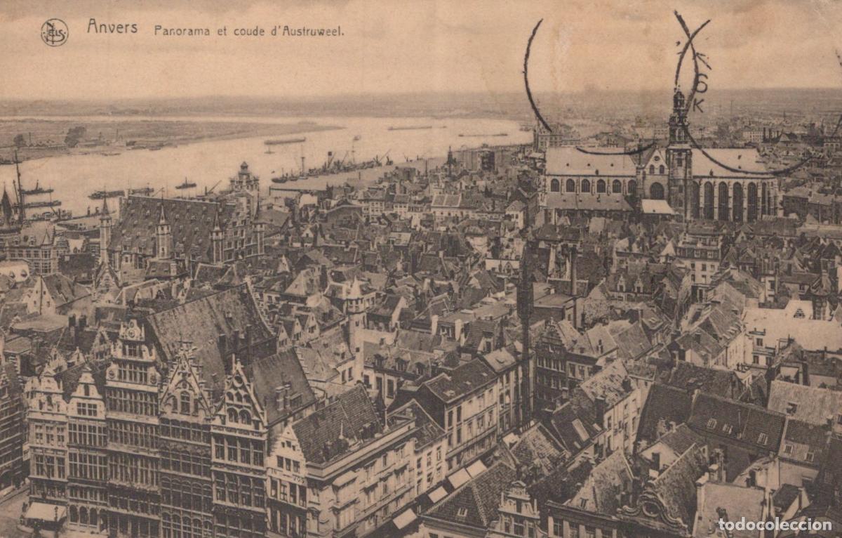 Postkarten: Anvers (Antwerp) City Panorama, Scheldt River, Austruweel Bend, Belgium *YAG784