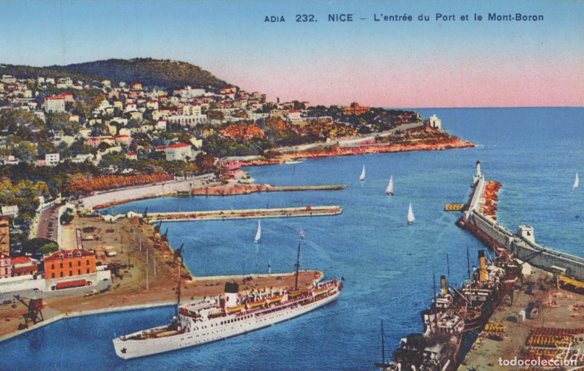Cartoline: France Nice Vue Panoramique du Port Avec Navires *YAG472