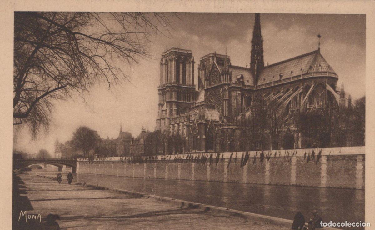 Cartoline: Paris Notre Dame Cathedral and Seine River Quays from Pont de *YAG814