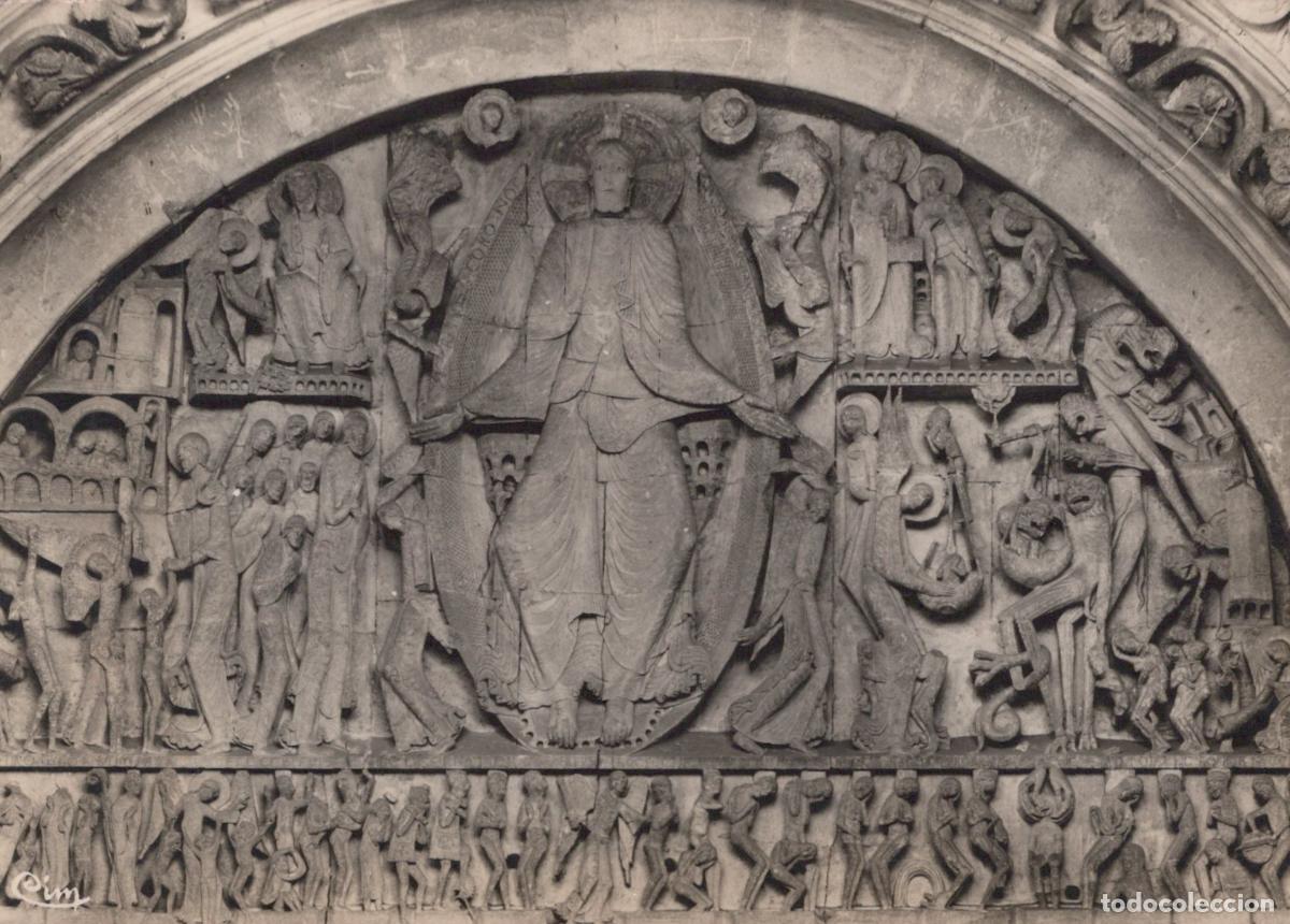 Postkarten: France Autun Cath&eacute;drale Tympan Xiie Si&egrave;cle Real Photo Unposted *YAG540