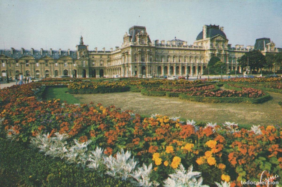 Postkarten: France Paris &Icirc;le de le Louvre et Ses Jardins Architecture Unposted *YAG503