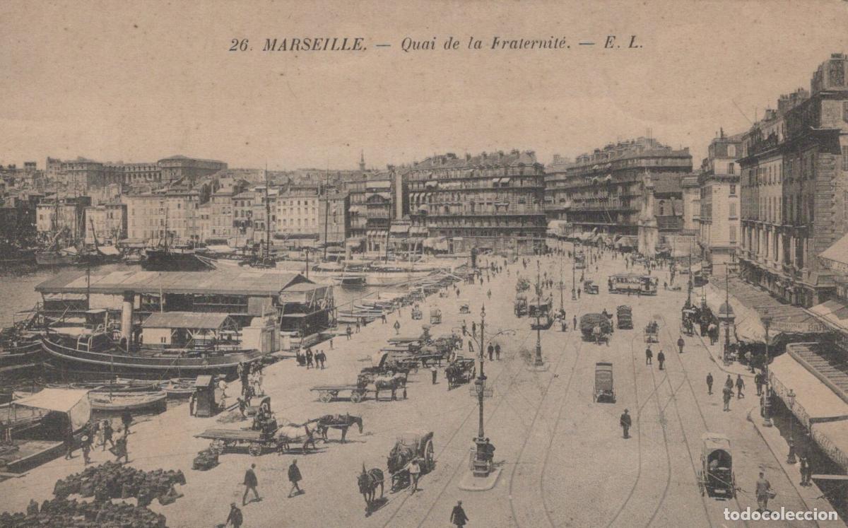 Postkarten: France Marseille Quai de la Fraternit&eacute; Anim&eacute; *YAG844