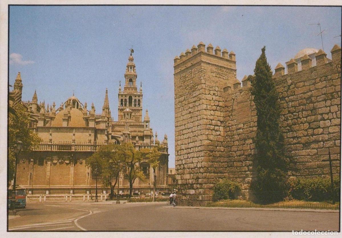 Postkarten: Espa&ntilde;a Sevilla Catedral Giralda Y Alc&aacute;zar Arquitectura Unposted *YAG513
