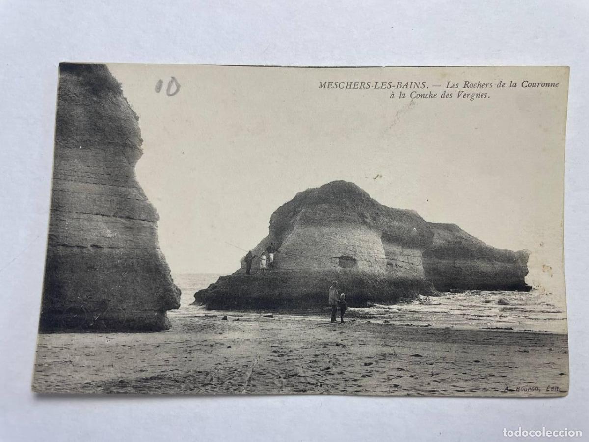 Postkarten: France Meschers les Bains Rochers Couronne Paysage C&ocirc;tier *YAG570