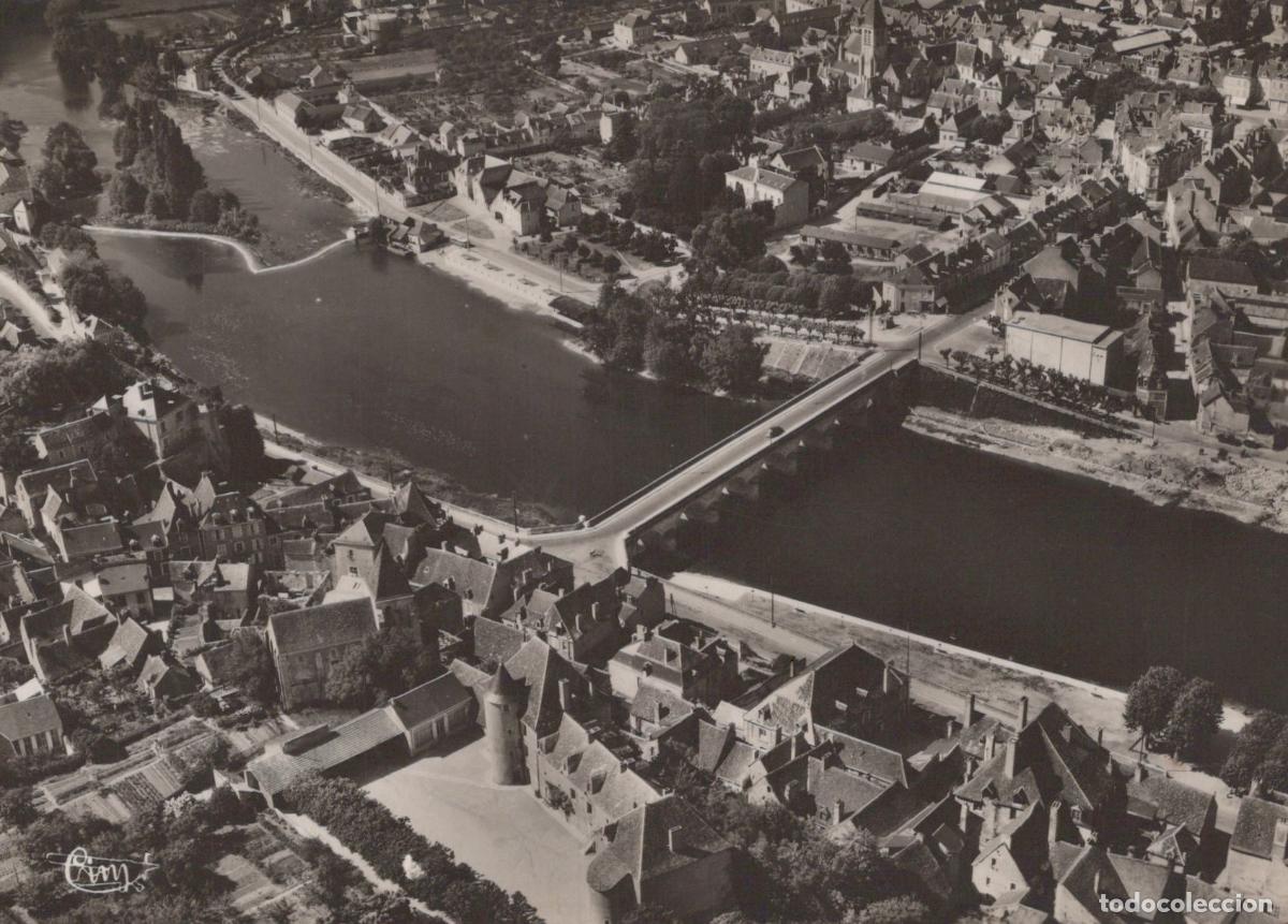 Cartes Postales: France Le Blanc Vue A&eacute;rienne Pont sur Creuse Architecture Real Photo *YAG547