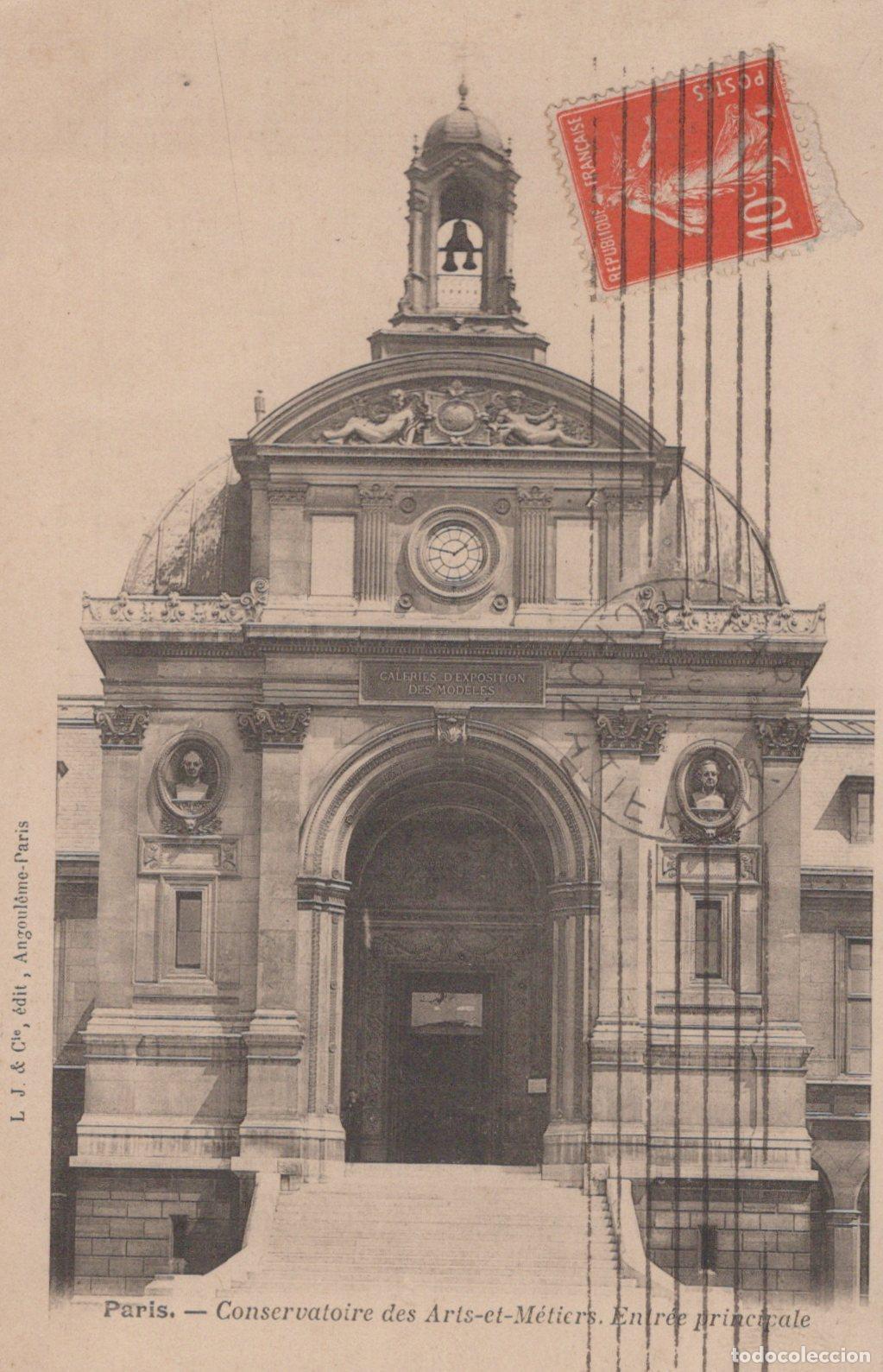 Cartes Postales: Paris Conservatoire des Arts-et-M&eacute;tiers Main Entrance Building *YAG876