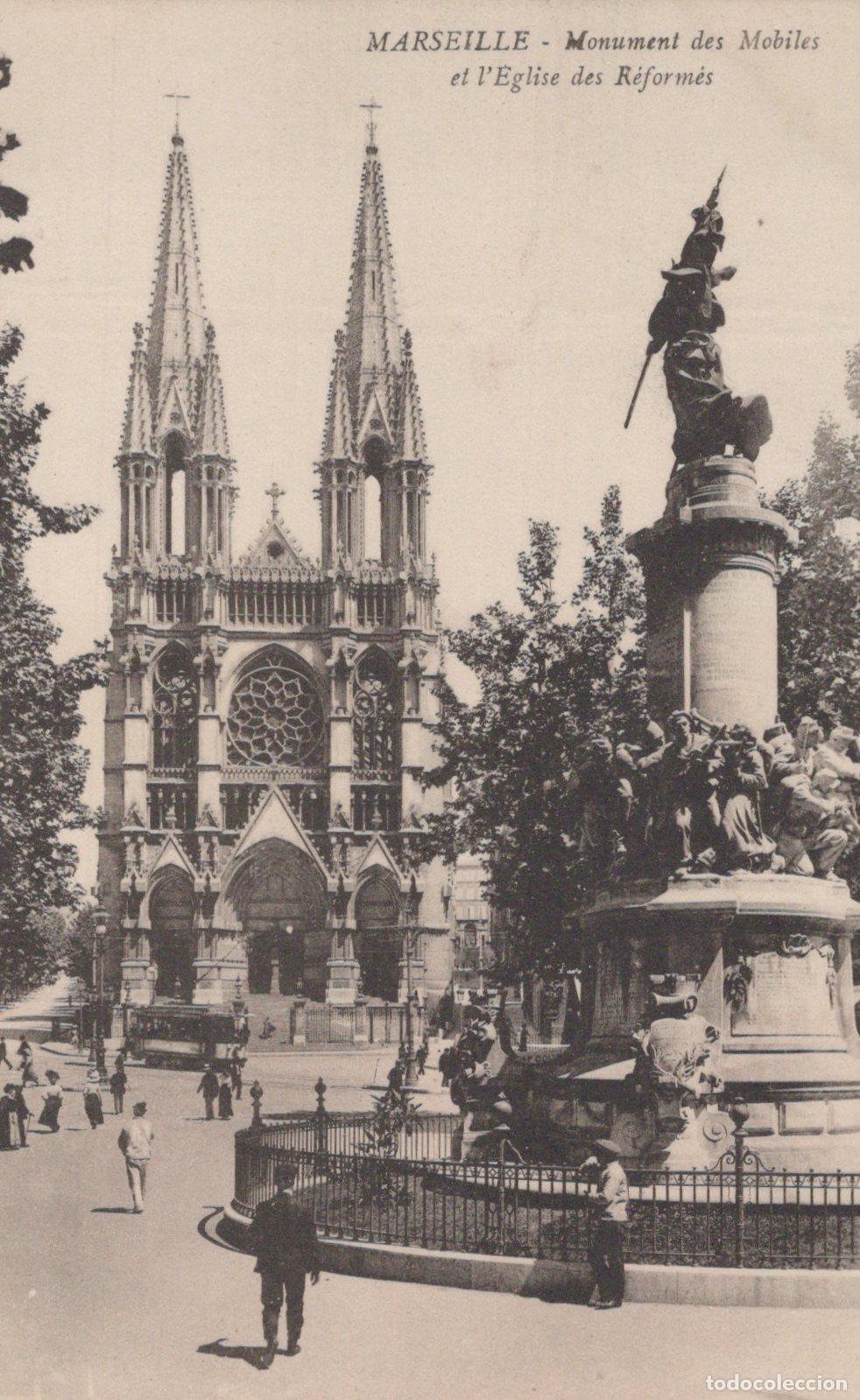 Cartes Postales: France Marseille Provence Monument Mobiles &Eacute;glise R&eacute;form&eacute;s Unposted *YAG917