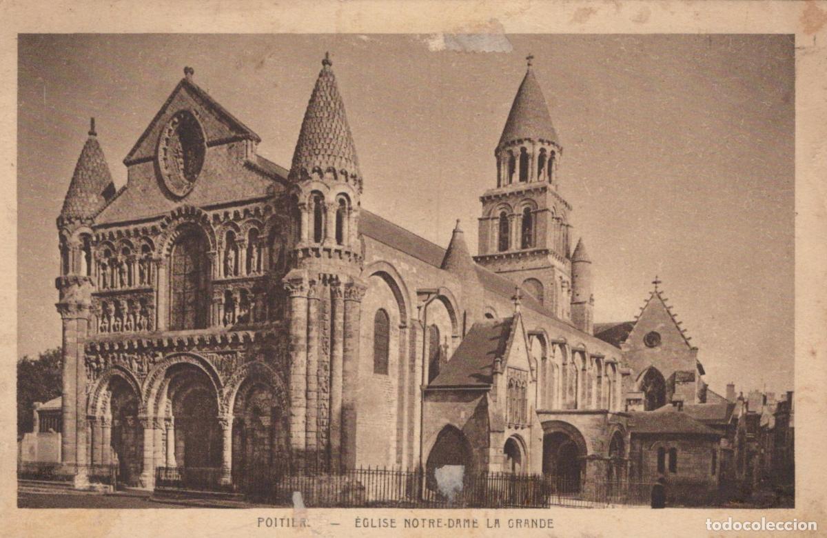 Cartoline: Poitiers &Eacute;glise Notre-Dame la Grande Romanesque Church Architecture *YAG611