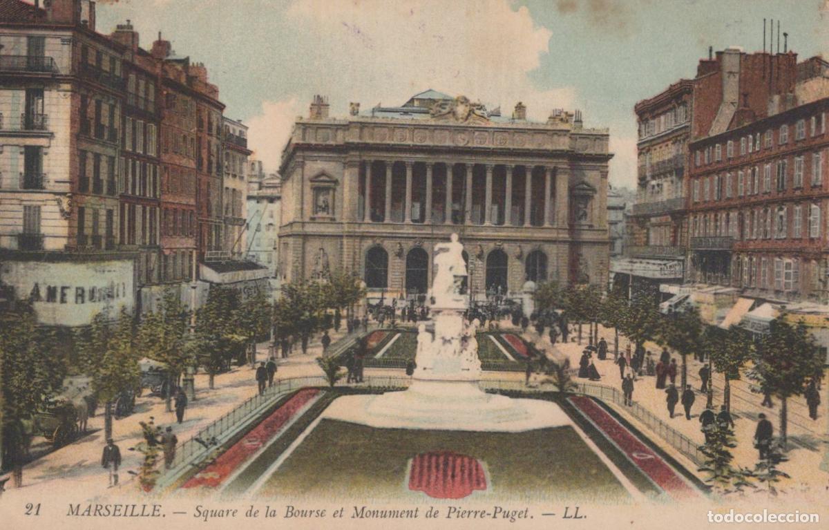 Cartoline: France Marseille Paca Square Bourse Monument Pierre Puget *YAG932