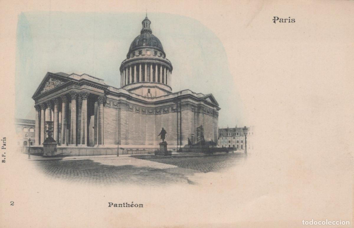 Postais: Paris Panth&eacute;on Neoclassical Architecture Building with Statue, France *YAG980