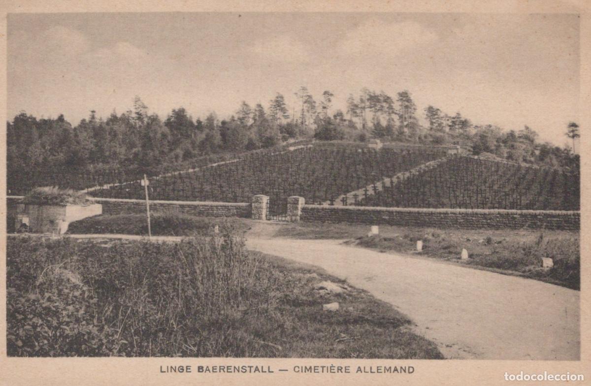 Postais: France Linge Cimeti&egrave;re Allemand de Baerenstall Wwi Unposted *YAG613