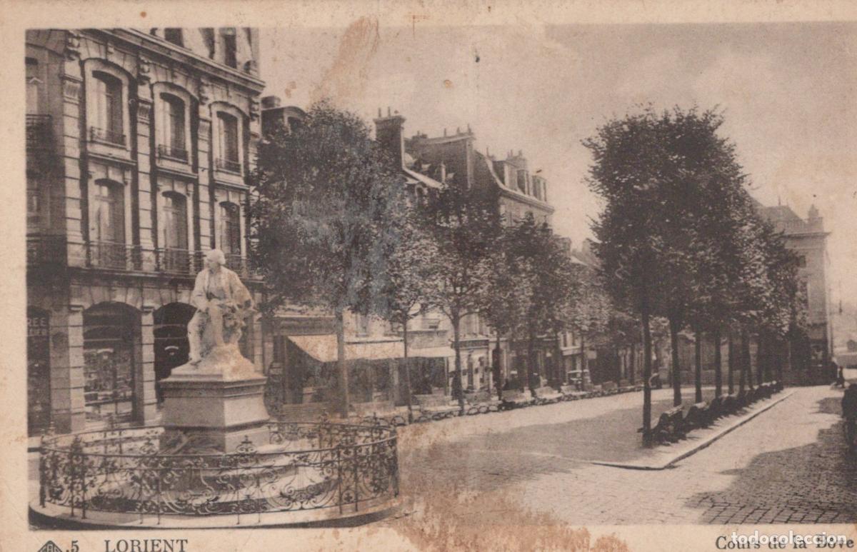 Postais: France Lorient Bretagne Cours de la B&ocirc;ve Monument Fontaine *YAG614
