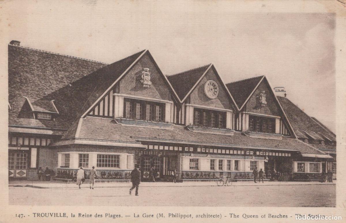 Postales: Trouville La Gare, M. Philippot Architecte, The Queen of Beaches Station *YAG658