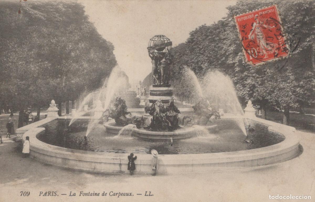 Cartoline: Paris La Fontaine de Carpeaux Fountain Sculpture Park View *YAG700