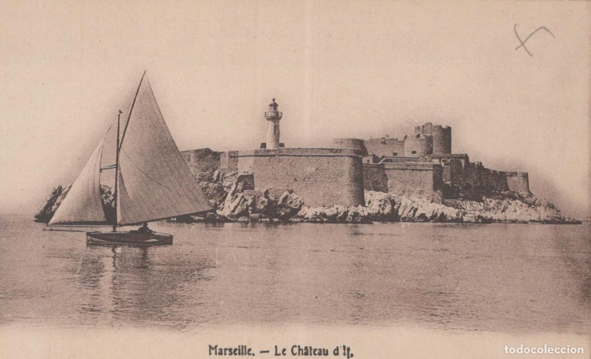 Postales: Marseille Ch&acirc;teau d'If Island Fortress with Sailboat, France *YAG758