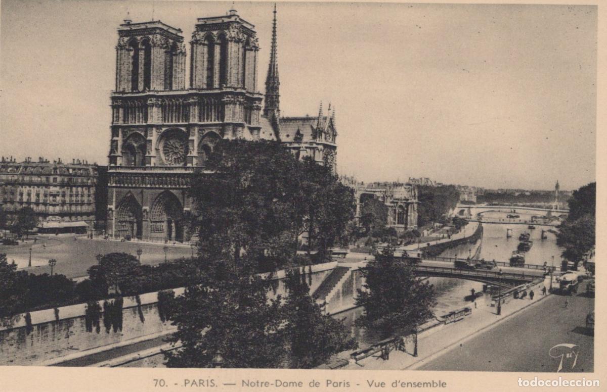 Cartoline: Paris Notre-Dame Cathedral, Seine River, Bridges, Overall View *YAG815