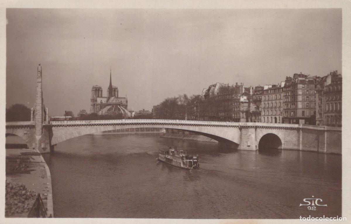 Cartoline: Paris, France, Pont de la Tournelle Bridge, Notre Dame Cathedral, River *YAG803