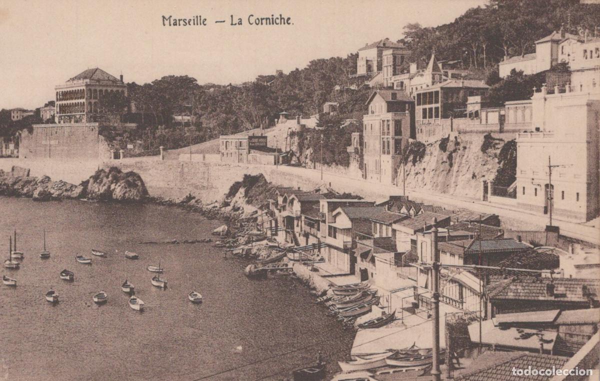 Cartoline: France Marseille La Corniche Villas Bateaux Ayant Circul&eacute; *YAG854