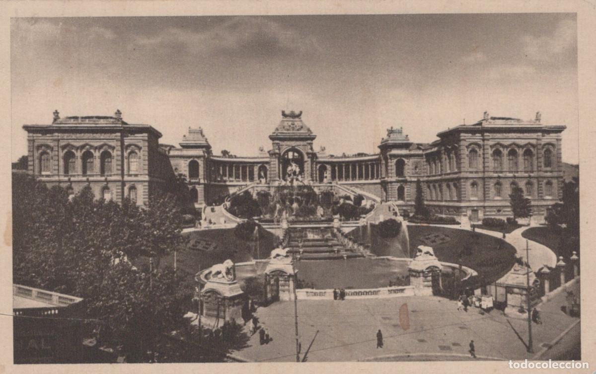 Cartoline: France Marseille Palais Longchamp Architecture Fontaine Jardins &Eacute;crit&eacute;e *YAG840
