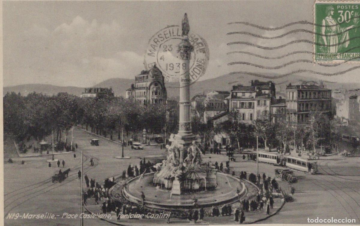 Cartoline: France Marseille Paca Place Castellane Fontaine Cantini Sc&egrave;ne Urbaine *YAG831