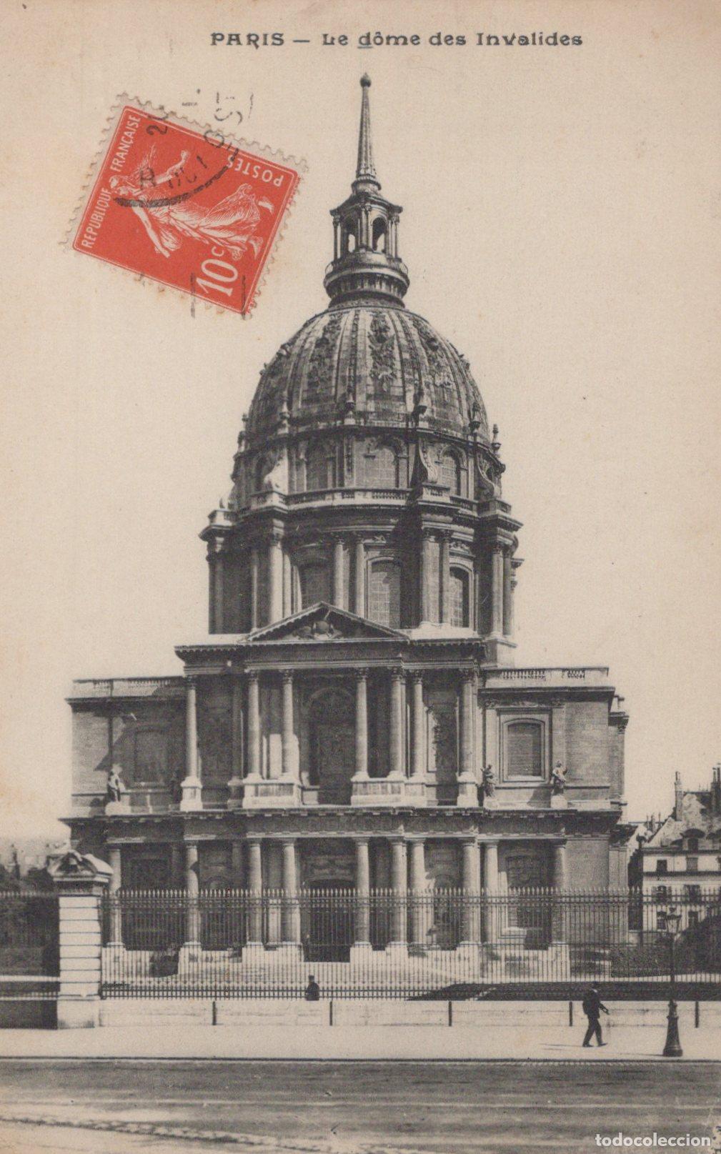 Cartoline: Paris Les Invalides Dome, French Military History Museum Architecture *YAG877