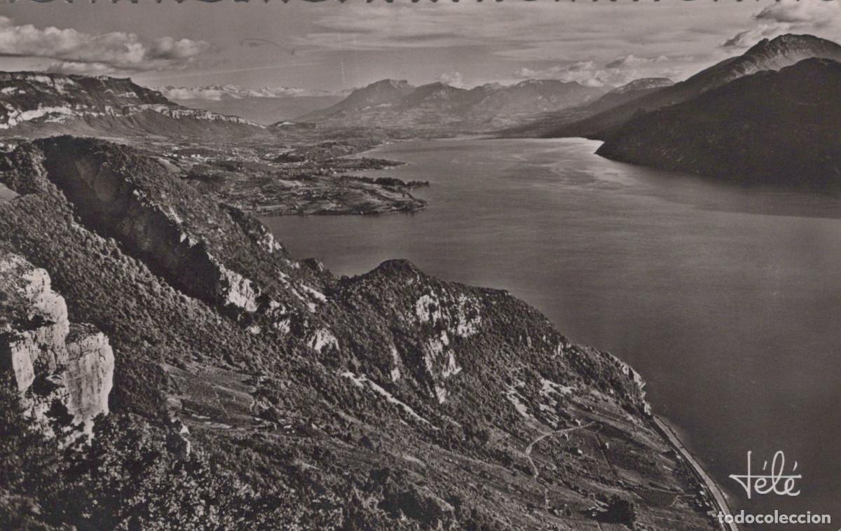 Postales: Aix-les-Bains, Lac du Bourget and Cha&icirc;ne de Belledonne from La Chambotte *YAG864