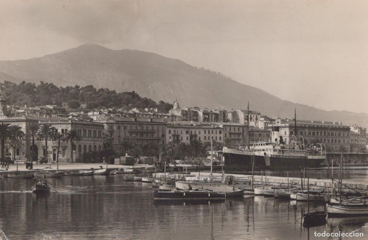 Postales: Ajaccio Corsica Panoramic View of Port, Ships, and Waterfront Buildings *YAG869