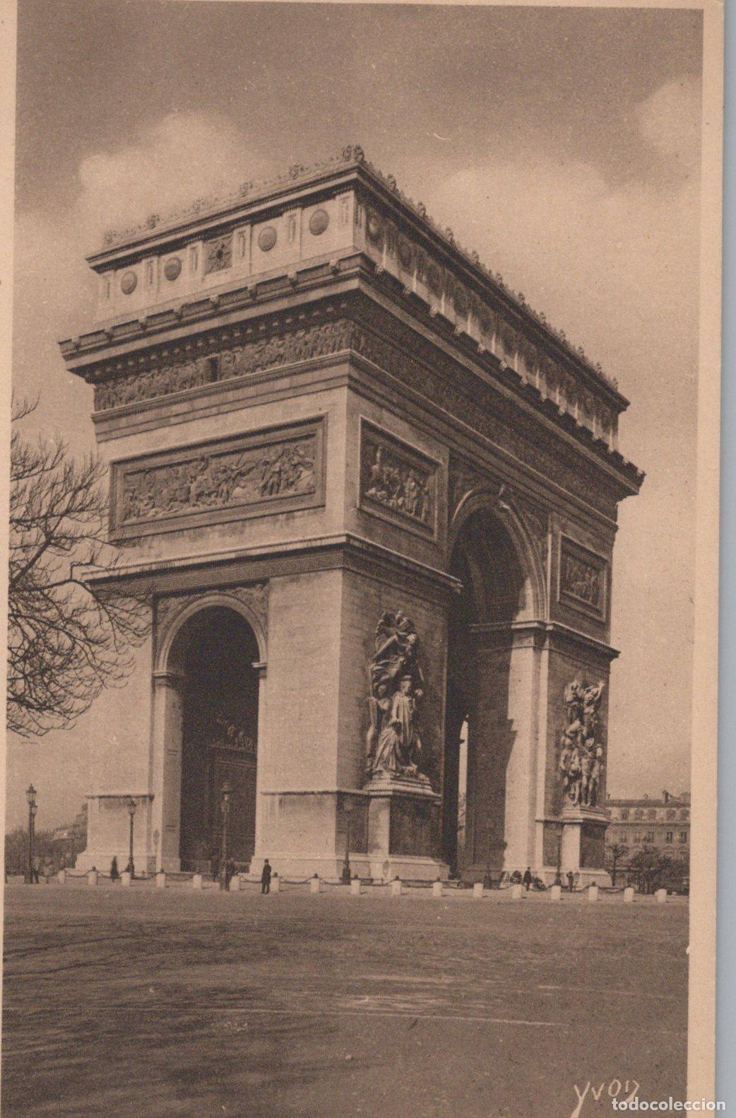 Postales: Paris Arc de Triomphe Historic Monument Architecture YVON *YAG874
