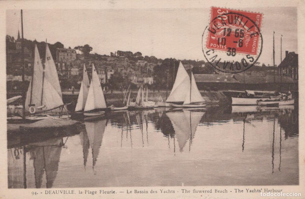 Postales: Deauville, Le Bassin des Yachts, The Yachts' Harbour, Calvados, France *YAG865