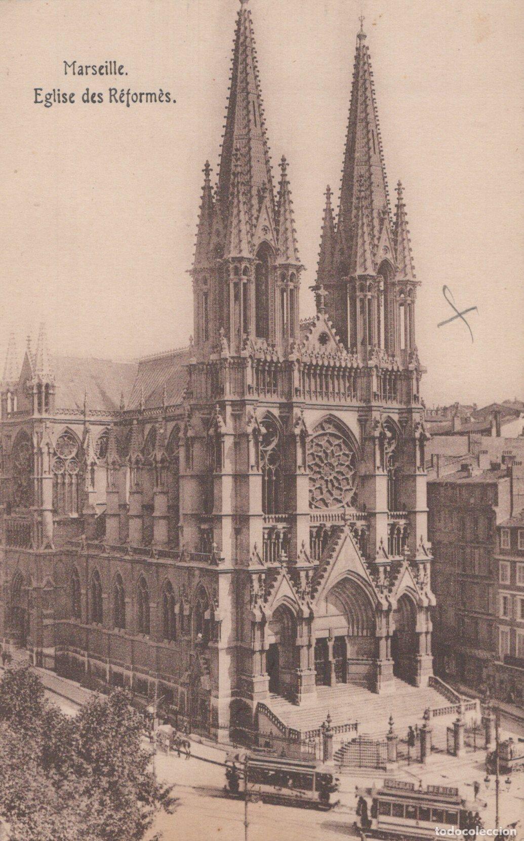 Postales: France Marseille Provence &Eacute;glise R&eacute;form&eacute;s Architecture Tramway *YAG894
