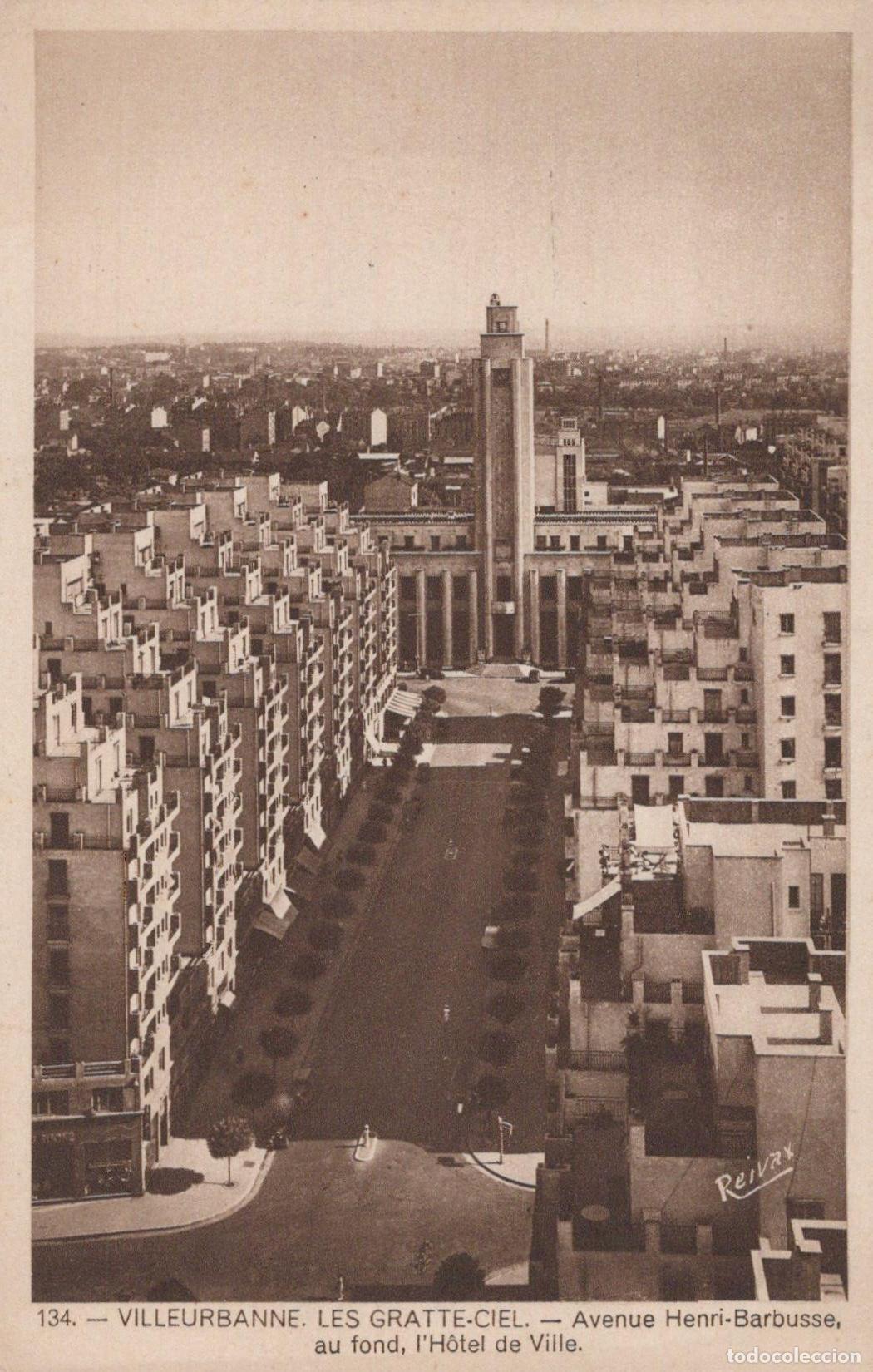 Postales: Villeurbanne Gratte-Ciel Skyscrapers, Avenue Henri-Barbusse, and H&ocirc;tel *YAG924