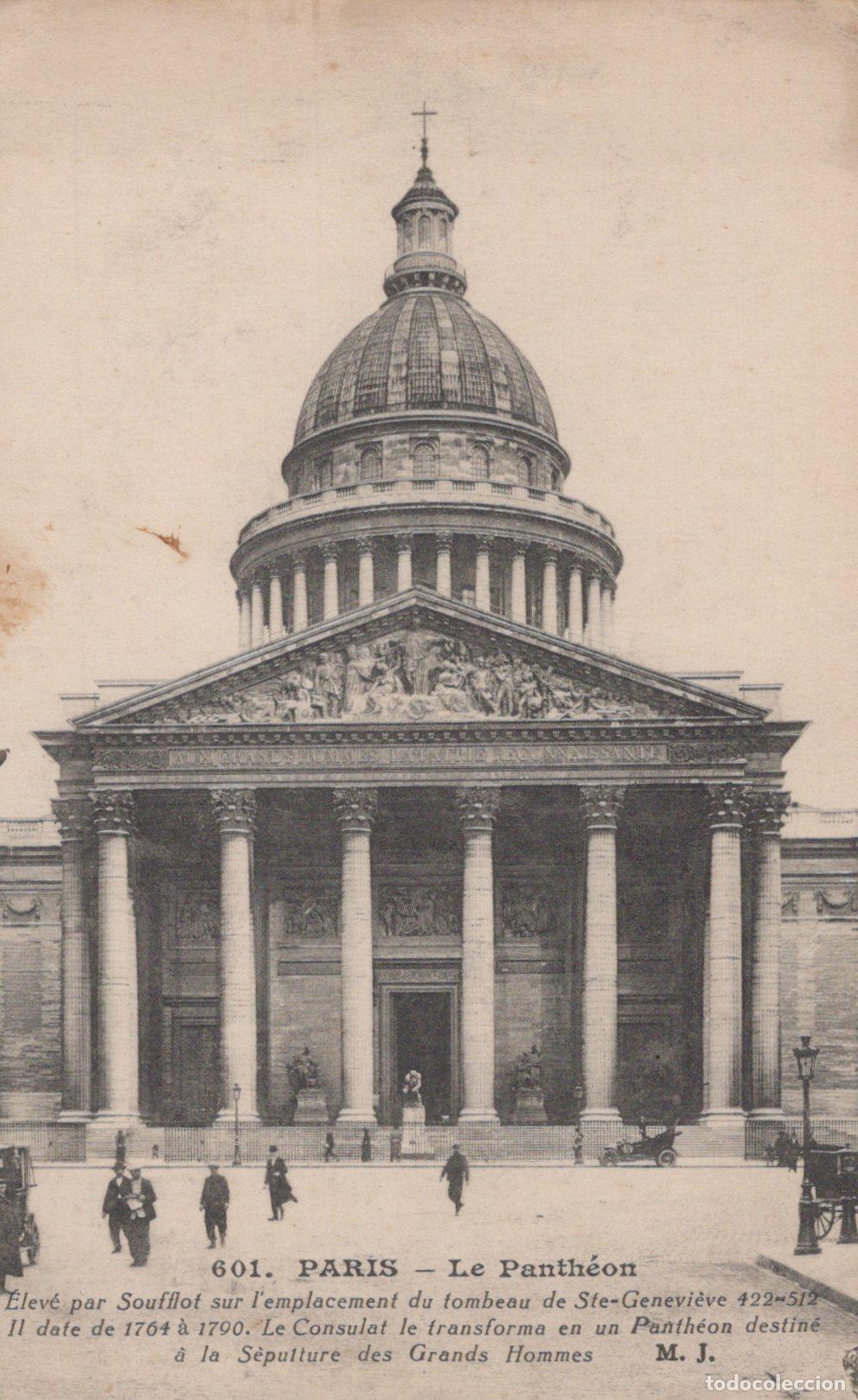 Postales: Paris Le Panth&eacute;on Grand Classical Dome Building Architecture *YAG912