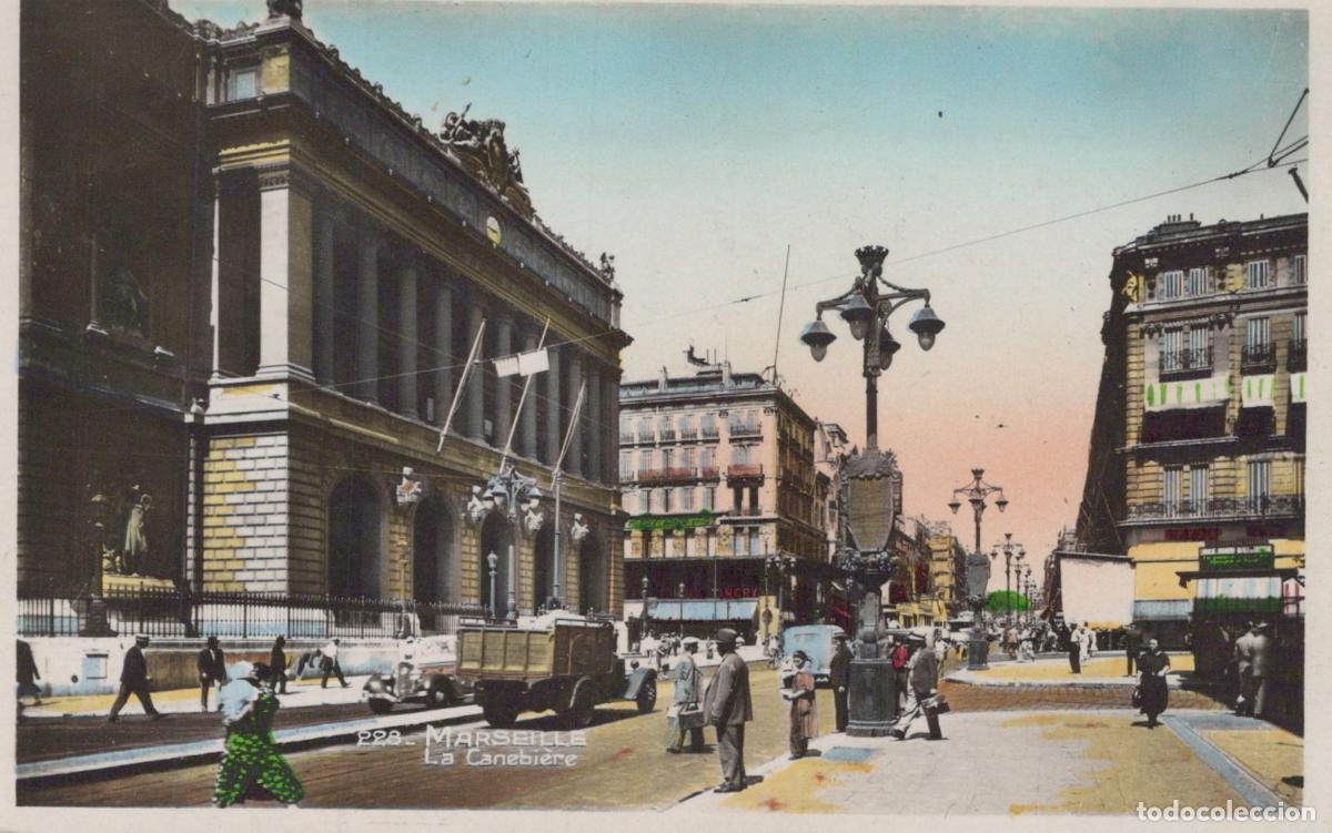 Postales: France Marseille La Canebi&egrave;re Architecture Urbaine Anim&eacute;e 1945 *YAG971